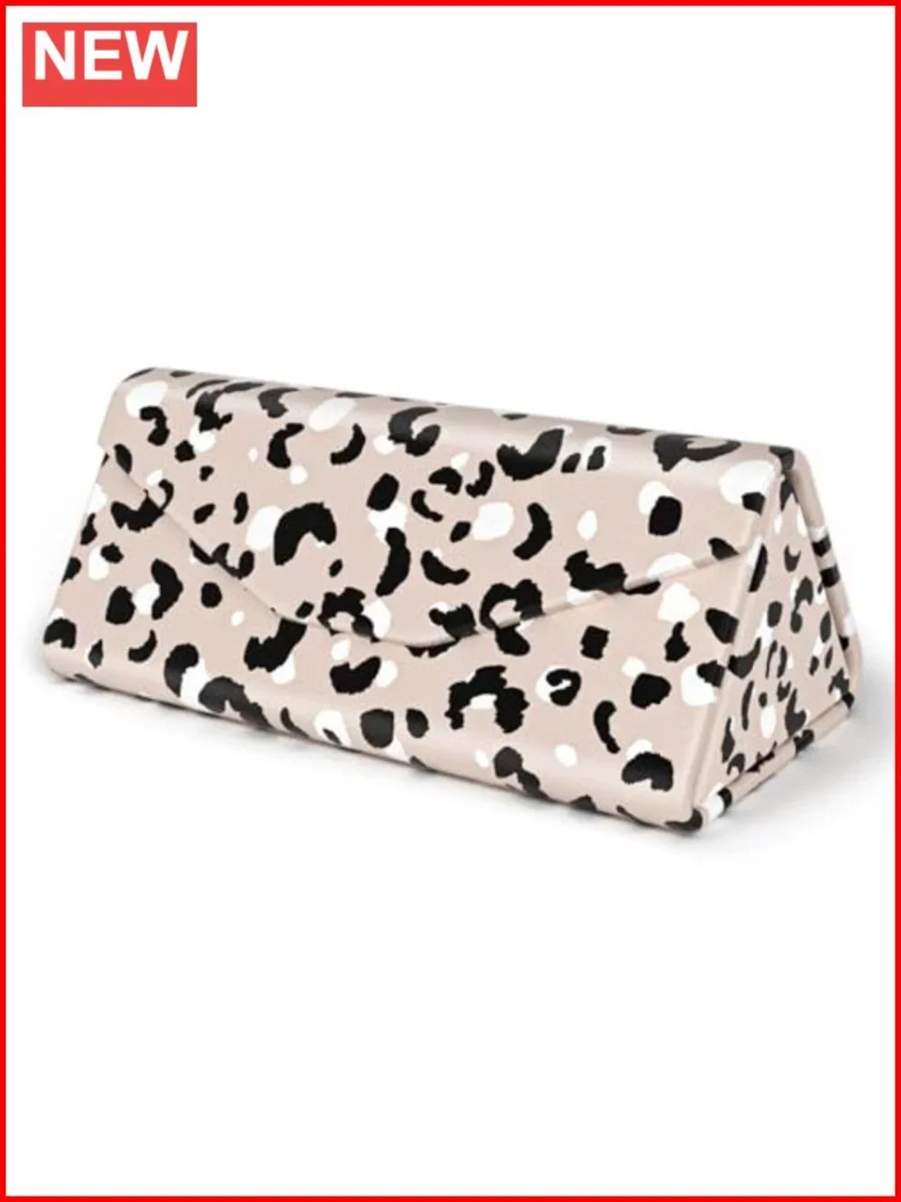 Foldable Sunglasses Case Magnetic Hard Shell PU Leather